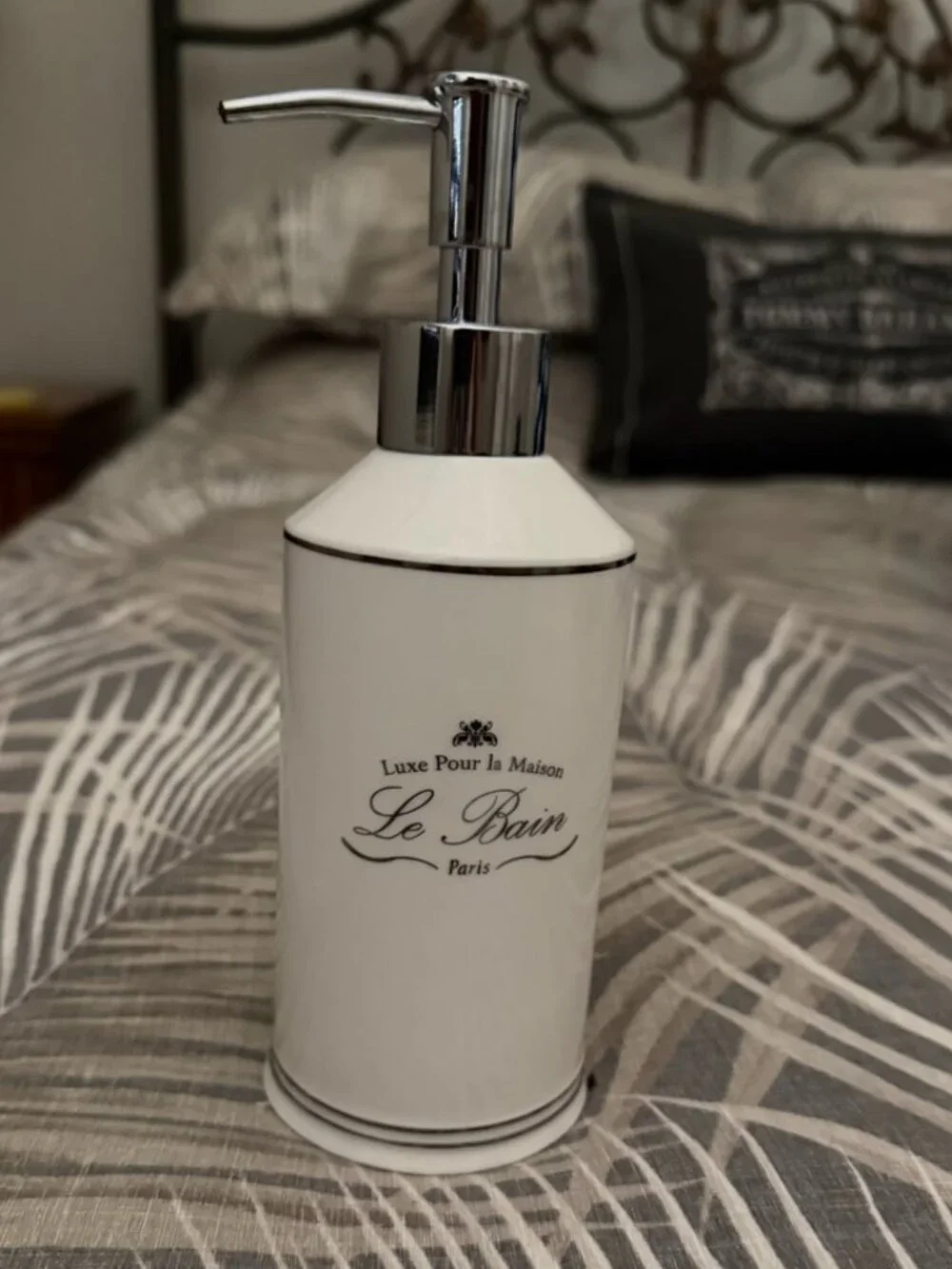 Le Bain Paris Collection Porcelain Soap/Lotion Dispenser with Pump